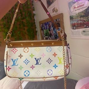 Authentic Louis Vuitton Multicolor Pouchette